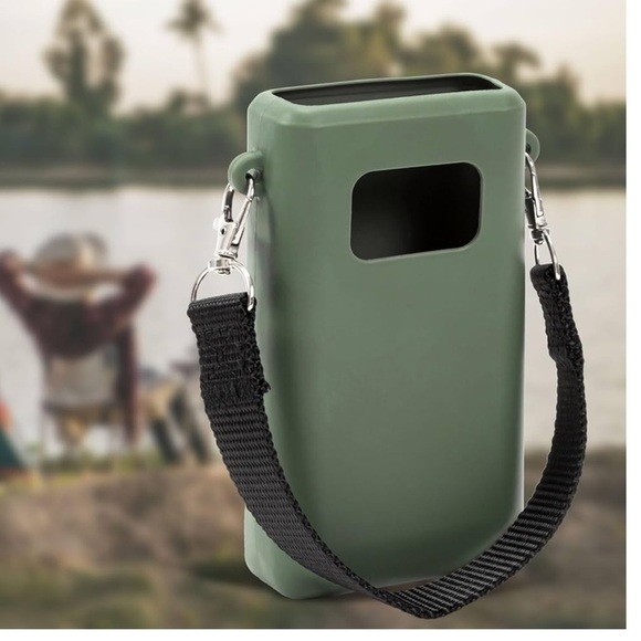 🆕 Protective Flask Case Dark Green - Picture 1 of 6